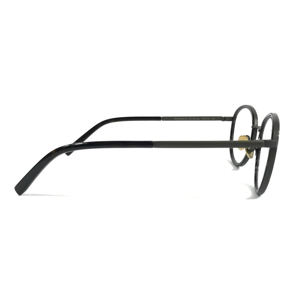 Tom Davies Eyeglasses Frames TD741 Col. 2207 Matte and Polished Black 47-19-140